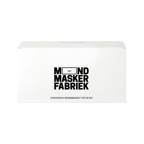 MONDMASKERFABRIEK MONDMASKERS WIT MET ELASTIEK TYPE IIR (50st) - 1