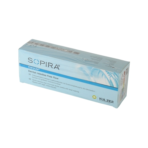 KULZER SOPIRA CARPULE FREE FLOW INJECTIENAALDEN 27G/0,4x25mm ORANJE (100st) - 0