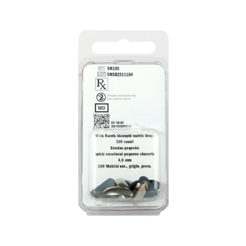 GARRISON COMPOSI-TIGHT 3D SLICK BANDS BICUSPID 4,6mm GRIJS SM-100 (100st) - 0