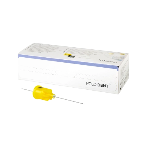 POLODENT POLOJECT XT INJECTIENAALDEN 30G X-KORT 0,3x12mm GEEL (100st) - 0
