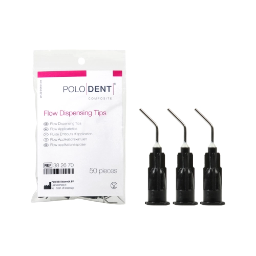 POLODENT FLOW APPLICATIE TIPS ZWART (50st) - 1