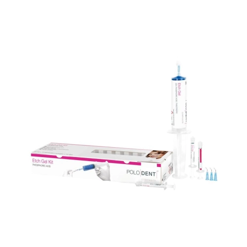 POLODENT JUMBO ETCH GEL 50 ML KIT 38% PHOSPHORIC ACID, THIXOTROPIC COMPLETE
