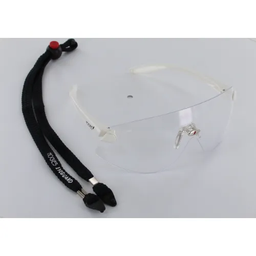 HOGIES BESCHERMBRIL EYEGUARD CLEAR FRAME GLOSS WHITE NEG010
