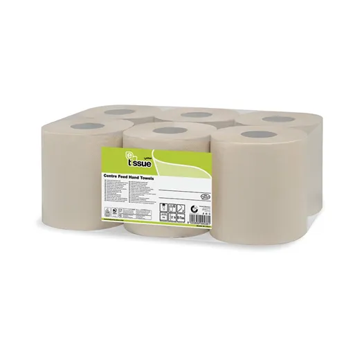 MTS E-TISSUE MIDI POETSPAPIER ROL 19cm 2-LAAGS WIT 510 VEL x 19cm (6st) 117315