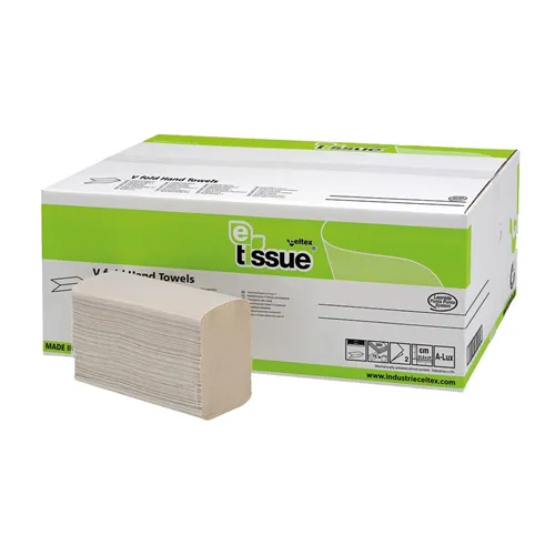 MTS E-TISSUE HANDDOEKEN MULTIFOLD 2-LAAGS 20,5x24cm (25x150st) 227325