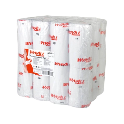 KIMBERLY CLARK DENTAL ROLLS WYPALL L10 1-LAAGS WIT NR. 7236 (24 rollen 24x46cm)