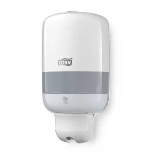 TORK MINI VLOEIBARE ZEEP- EN HANDDESINFECTIE DISPENSER WIT S5