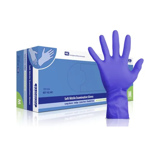 KLINION LONG SLEEVE PROTECTION NITRILE HANDSCHOENEN PAARS MEDIUM (150st)