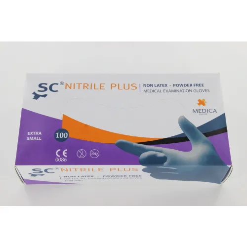 MEDICA SENSICARE NITRILE PLUS HANDSCHOENEN POEDERVRIJ EXTRA-SMALL (200st)