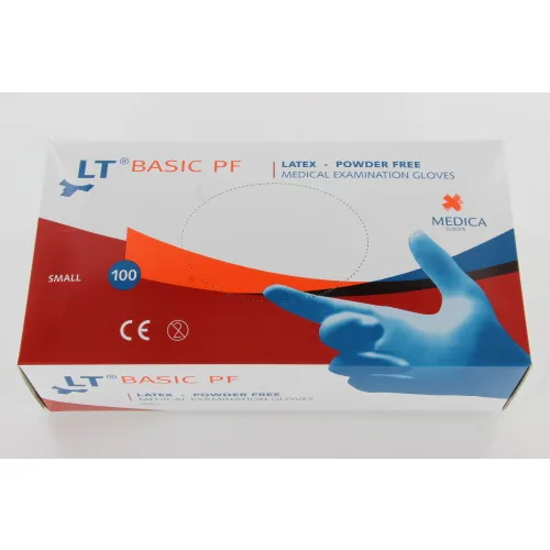 MEDICA LT BASIC HANDSCHOENEN LATEX POEDERVRIJ SMALL (100st)