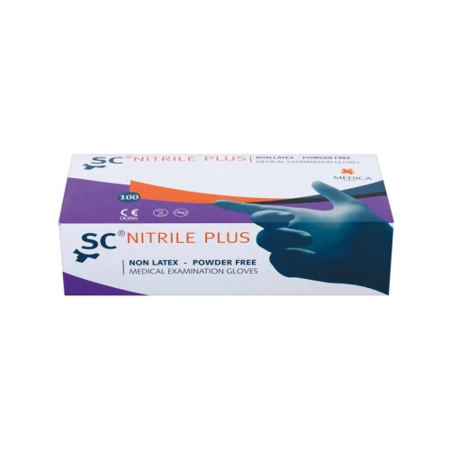 MEDICA SENSICARE NITRILE PLUS HANDSCHOENEN POEDERVRIJ LARGE (100st)