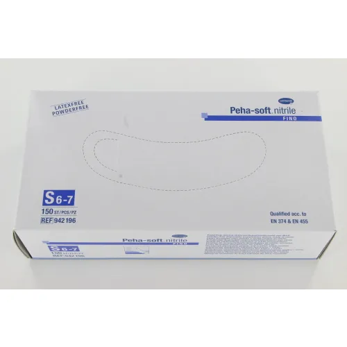 HARTMANN PEHA SOFT NITRILE FINO HANDSCHOENEN POEDERVRIJ SMALL BLAUW (150st)