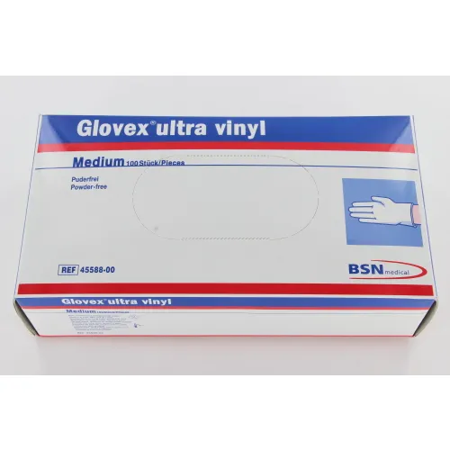 GLOVEX HANDSCHOENEN VINYL POEDERVRIJ MEDIUM WIT (100st)