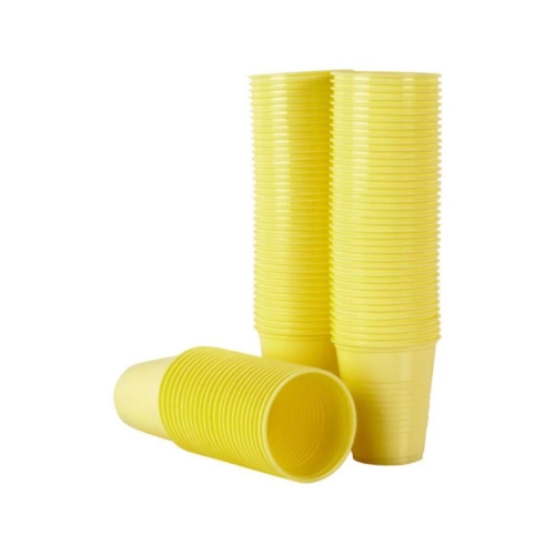 CROSSTEX PLASTIC BEKERS GEEL 148ml (1000st)