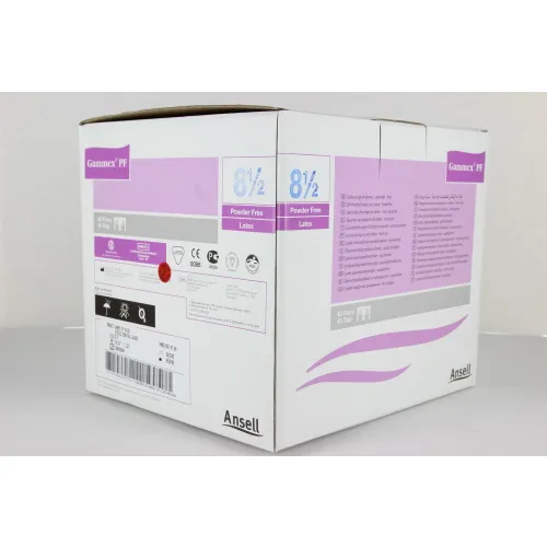 ANSELL GAMMEX HANDSCHOENEN LATEX POEDERVRIJ STERIEL MAAT 8.5 (50st)
