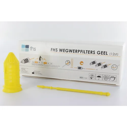 FHS WEGWERPFILTERS GEEL (12st)