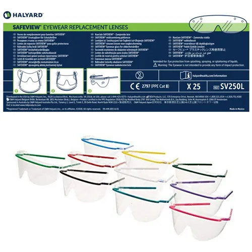 HALYARD SAFEVIEW DISPOSABLE VOORZETSCHERMEN (250st)