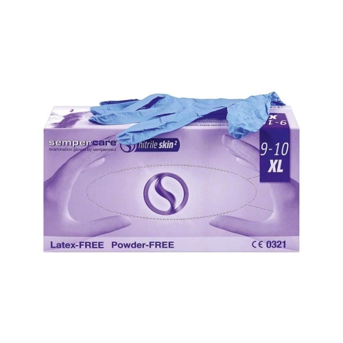 SEMPERMED SEMPERCARE SKIN2 HANDSCHOENEN POEDERVRIJ NITRILE EXTRA LARGE 3gr (180st)
