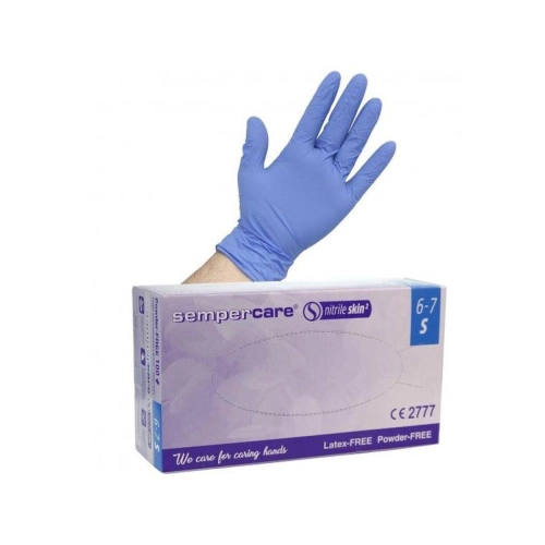 SEMPERMED SEMPERCARE SKIN2 HANDSCHOENEN POEDERVRIJ NITRILE SMALL 3gr (200st)