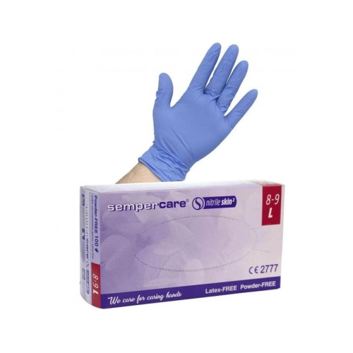 SEMPERMED SEMPERCARE SKIN2 HANDSCHOENEN POEDERVRIJ NITRILE LARGE 3gr (200st)