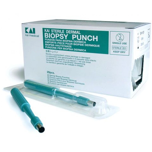 KAI HUIDSTANS DISPOSABLE BIOPSY PUNCH 8mm STERIEL (20st)