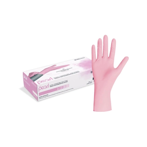 FHS HANDSCHOENEN POEDERVRIJ NITRILE PINK PEARL SMALL (ROZE/100st)