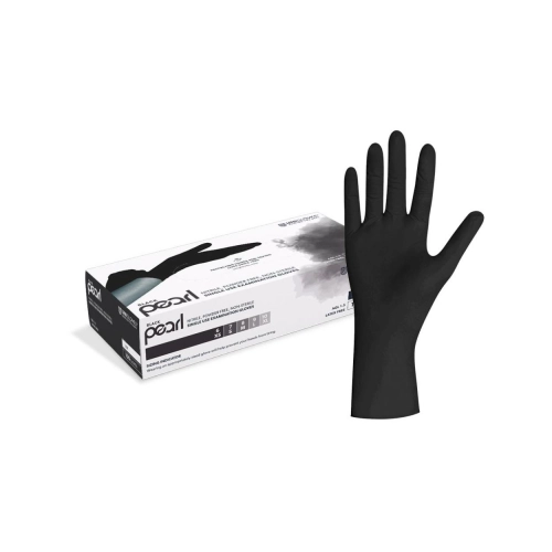 FHS HANDSCHOENEN POEDERVRIJ NITRILE BLACK PEARL EXTRA-LARGE (ZWART/100st)