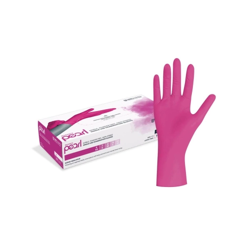 FHS HANDSCHOENEN POEDERVRIJ NITRILE MAGENTA PEARL SMALL  (MAGENTA/100st)
