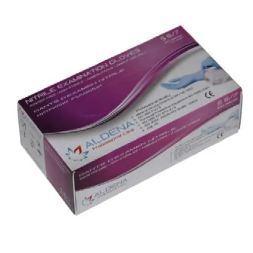 EUROGLOVES HANDSCHOENEN SOFT NITRILE POEDERVRIJ BLAUW LARGE (100st)