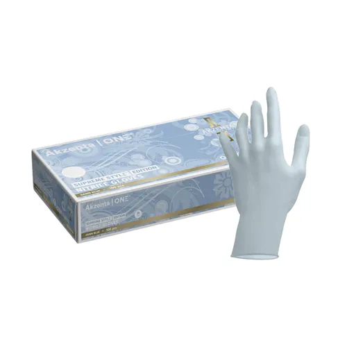 AKZENTA SUPREME STYLE EDITON NITRILE (OAT COATED) SMALL LICHTBLAUW (100st)