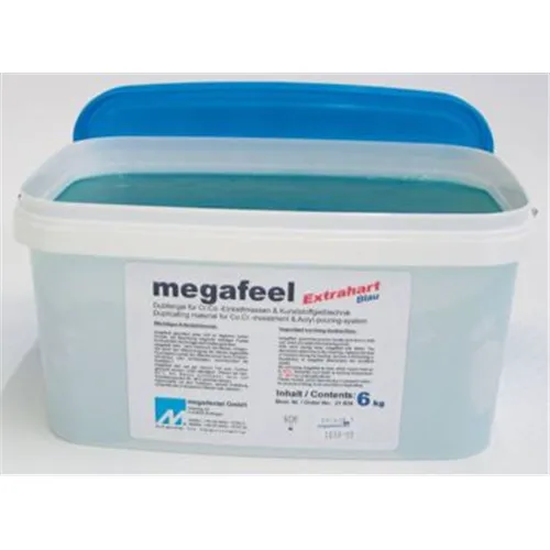 MEGADENTAL MEGAFEEL GEL EXTRA HARD BLAUW 6kg