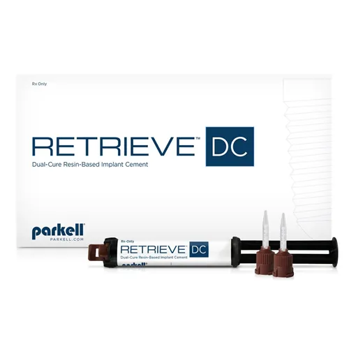 PARKELL RETRIEVE DUAL CURE RESIN TIJDELIJK IMPLANT CEMENT NON EUGENOL SPUITJE (5ml/10 tips)
