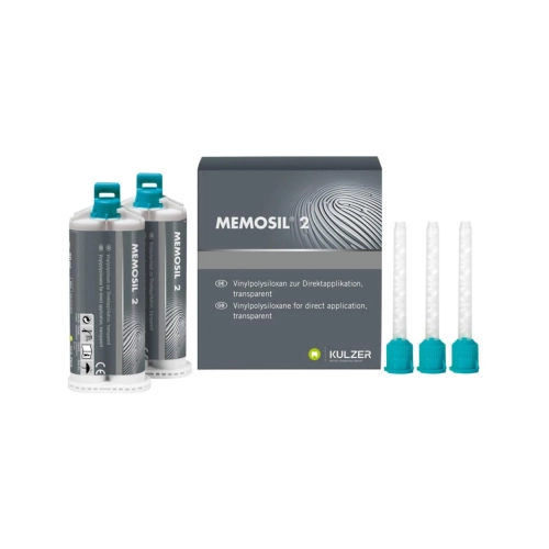 KULZER MEMOSIL-2 BEETREGISTRATIE TRANSPARANT (2x50ml/tips)