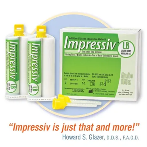 COSMEDENT IMPRESSIV 1:1 LIGHT BODY GROEN (2x50ml/10 tips) #703-LR2
