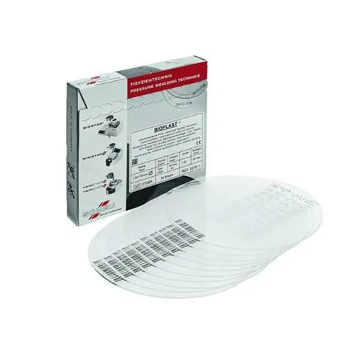 SCHEU BIOPLAST DIEPTREKPLATEN 1,0x125mm ROND TRANSPARANT (10st)