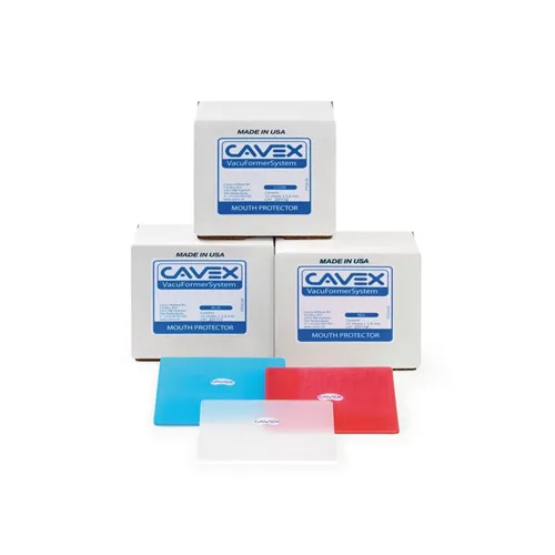 CAVEX VACUFORMER MOUTH PROTECTOR SHEETS RED 3,8x127x127mm (12st)