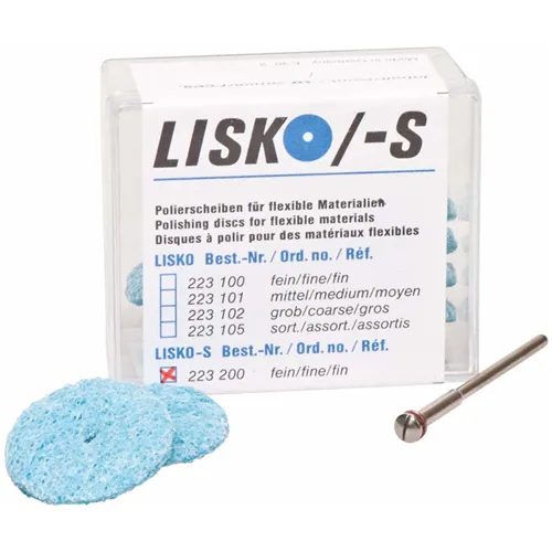 ERKODENT LISKO-S POLIJSTSCHIJFJES TURQUOISE (10st)