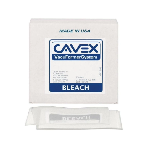 CAVEX VACUFORMER BLEACH SHEETS TRANSPARANT 1,0x127x127mm (25st)