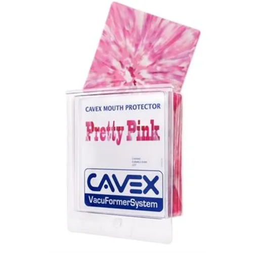 CAVEX MOUTH PROTECTOR SHEETS PRETTY PINK 4x127x127mm (6st)