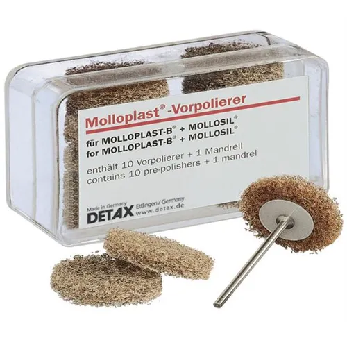 DETAX MOLLOPLAST VOORPOLIEREN SET 10st PLUS MANDREL HP