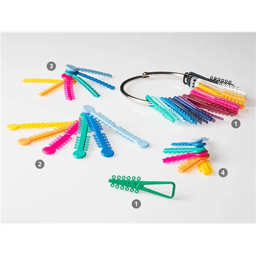 G&H SELECT-TIE ELASTOMERIC INBIND TIES Lt. FUCHSIA 50x20 (1000st) OCSLFU