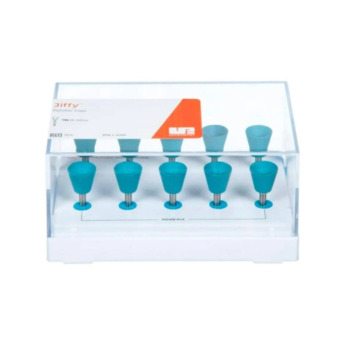 ULTRADENT JIFFY POLIJSTCUPS HISHINE BLAUW NR. 7014 (10st)
