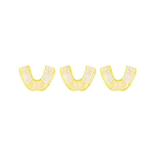 DENTSPLY POLY-TRAY AFDRUKLEPELS PLASTIC GEPERFOREERD BETAND ONDER GEEL NR.2 LARGE (25st)