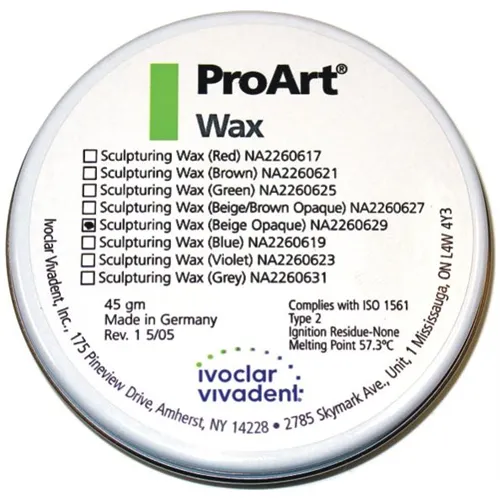 IVOCLAR PRO-ART MODELLING WAX BEIGE OPAQUE (45gr)