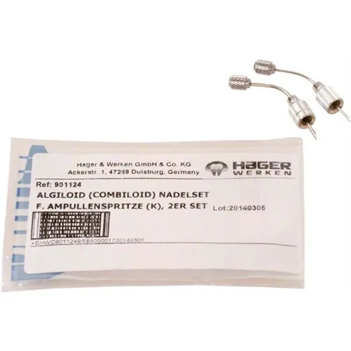 HAGER&WERKEN ALGILOID AMPULLENSPUIT TIPS METAAL (2st)