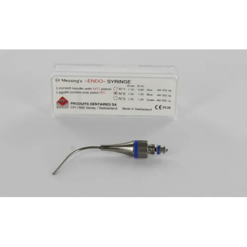 PD WORTELKANAAL PISTOOL TIP NR.2 GEBOGEN BLAUW 1,30mm dr.Messing (1st) 20209