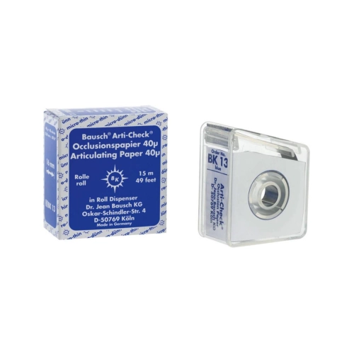 BAUSCH ARTIKULATIEPAPIER BK13 40µ BLAUW OP ROL (16mmx15mtr)
