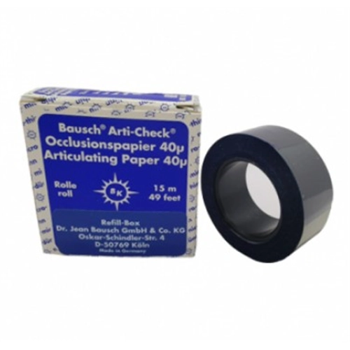 BAUSCH ARTIKULATIEPAPIER REFILL BK1013 40µ BLAUW OP ROL (16mmx15mtr)