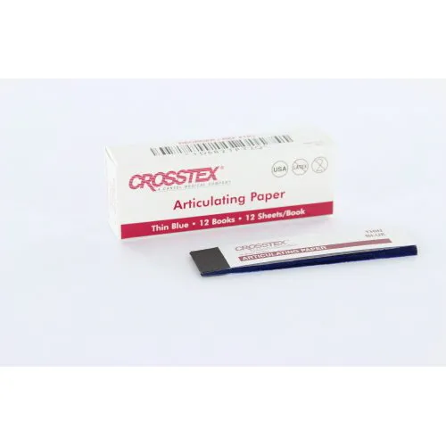 CROSSTEX ARTIKULATIEPAPIER DUN BLAUW 0.0028”/71µm (12x12st) 