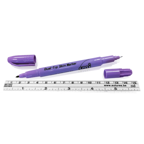 SMI HUIDMARKEERSTIFT DUBBEL TIP EN LINIAAL STERIEL (36st)